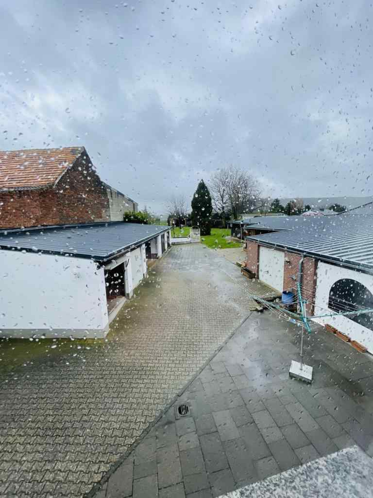 Widok z domu dla uchodźców w Aldenhoven